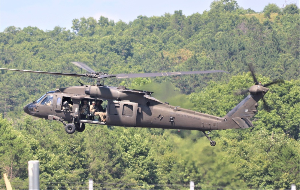 Wisconsin National Guard's 1st Battalion, 147th Aviation Regiment supports airshow 'dress rehearsal' event at Fort McCoy