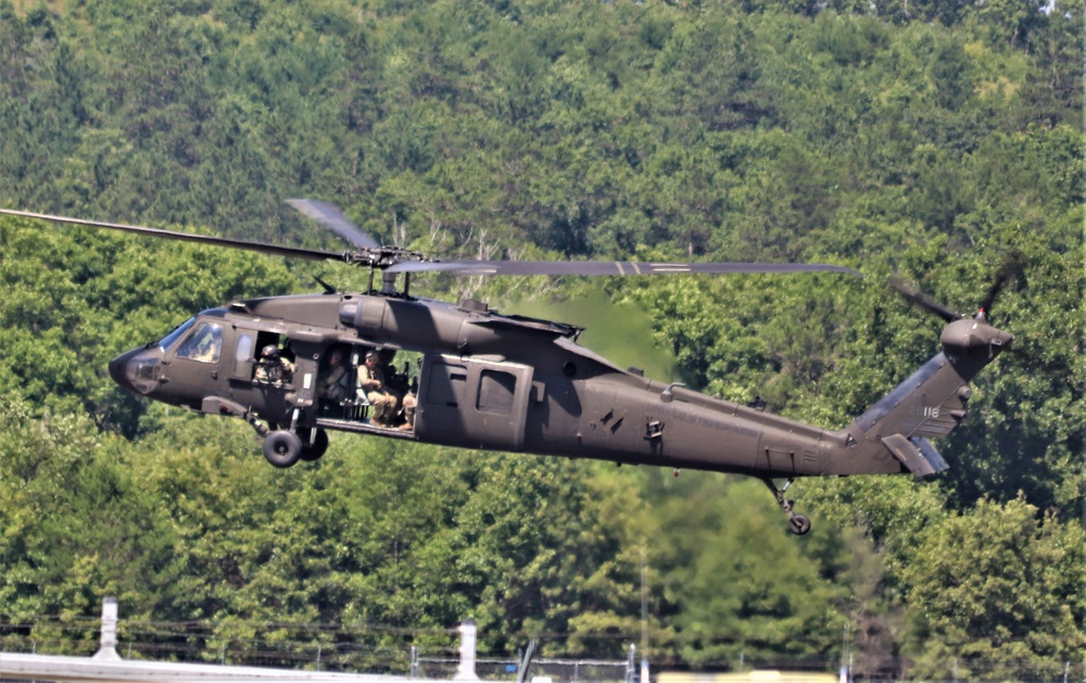 Wisconsin National Guard's 1st Battalion, 147th Aviation Regiment supports airshow 'dress rehearsal' event at Fort McCoy