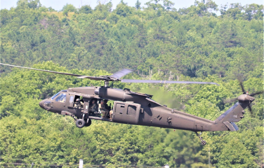 Wisconsin National Guard's 1st Battalion, 147th Aviation Regiment supports airshow 'dress rehearsal' event at Fort McCoy