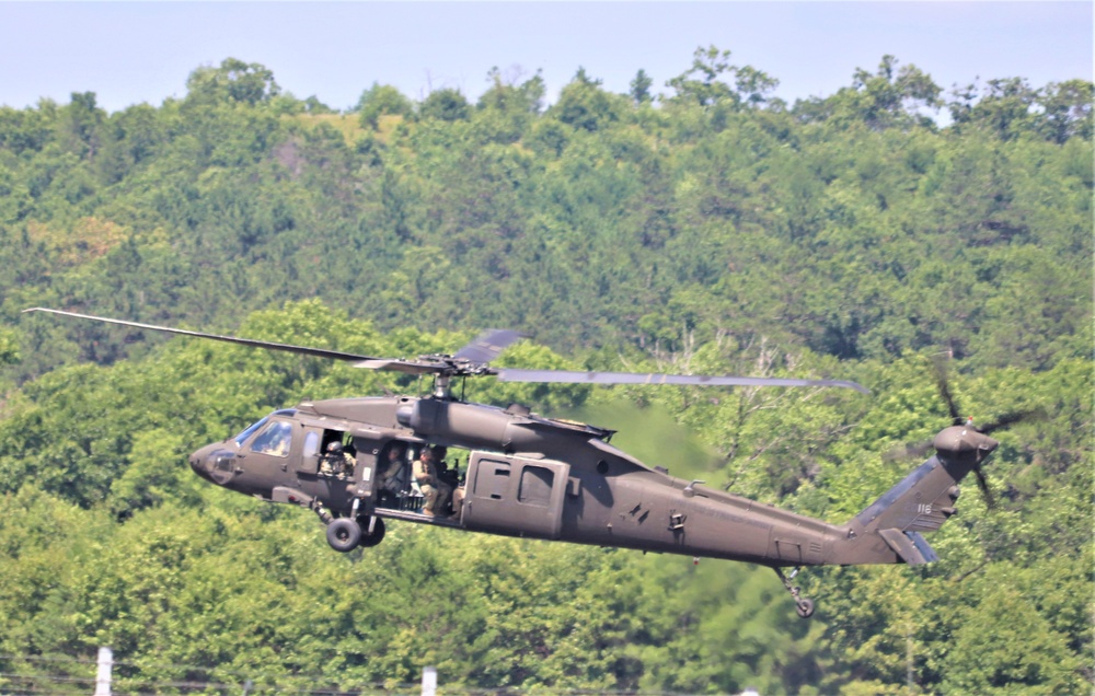 Wisconsin National Guard's 1st Battalion, 147th Aviation Regiment supports airshow 'dress rehearsal' event at Fort McCoy