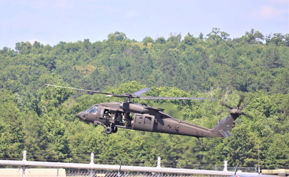 Wisconsin National Guard's 1st Battalion, 147th Aviation Regiment supports airshow 'dress rehearsal' event at Fort McCoy