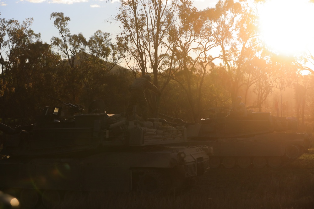 Comanche Company conducted combined arms live fire exercise with Australian Army's 3rd Brigade