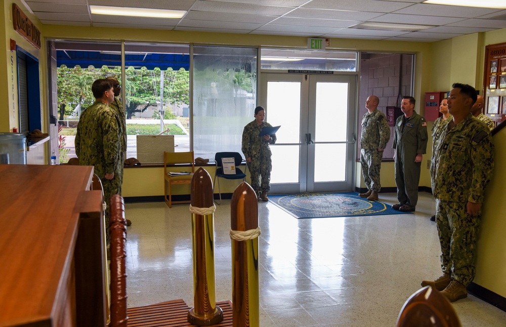 Reenlistment on Diego Garcia – Chief Master-at-Arms Lucian King