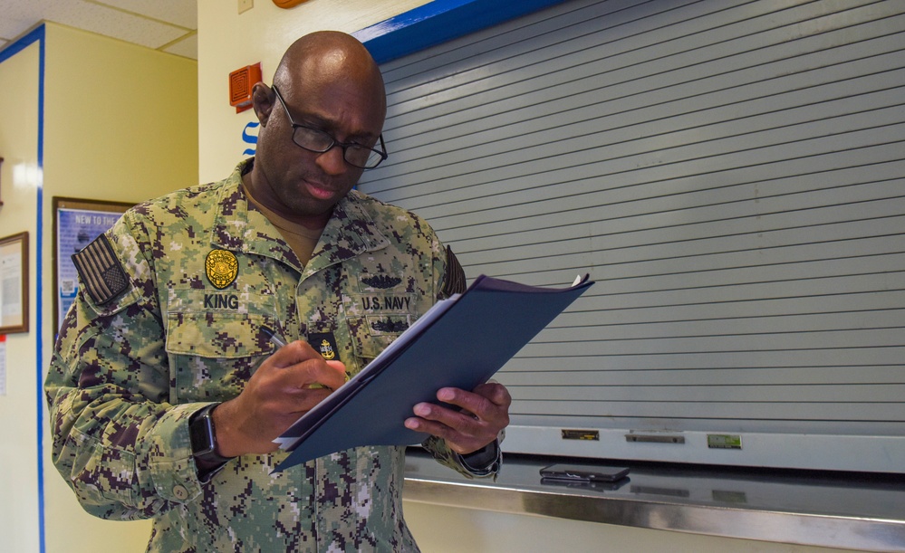 Reenlistment on Diego Garcia – Chief Master-at-Arms Lucian King