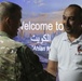 U.S. Army Maj. Gen. Michael Leeney thanks the Kuwaiti cultural specialist for his presentation