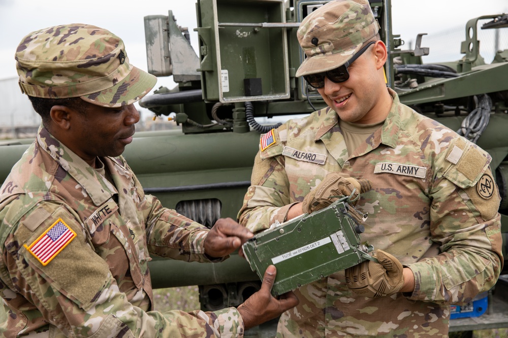 1-258 Field Artillery Test Their Radio Communications Before Northern Strike 23