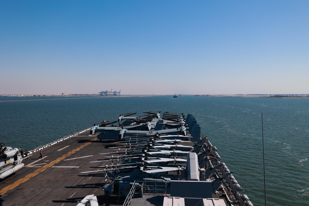 USS Bataan Transits the Suez Canal