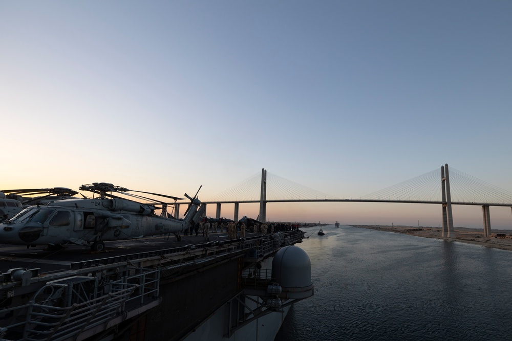 USS Bataan Transits the Suez Canal