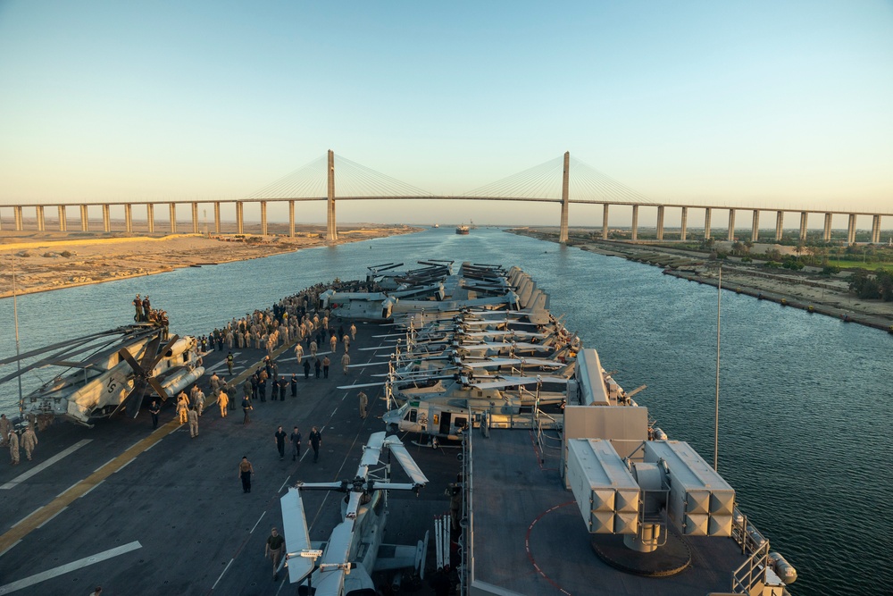 USS Bataan Transits The Suez Canal