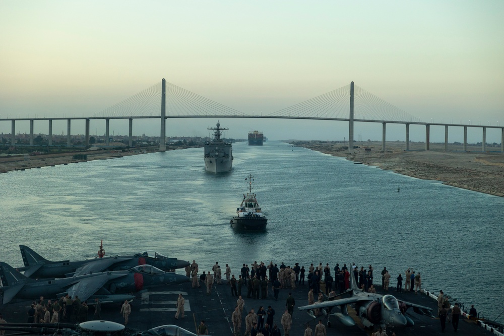 USS Bataan Transits The Suez Canal