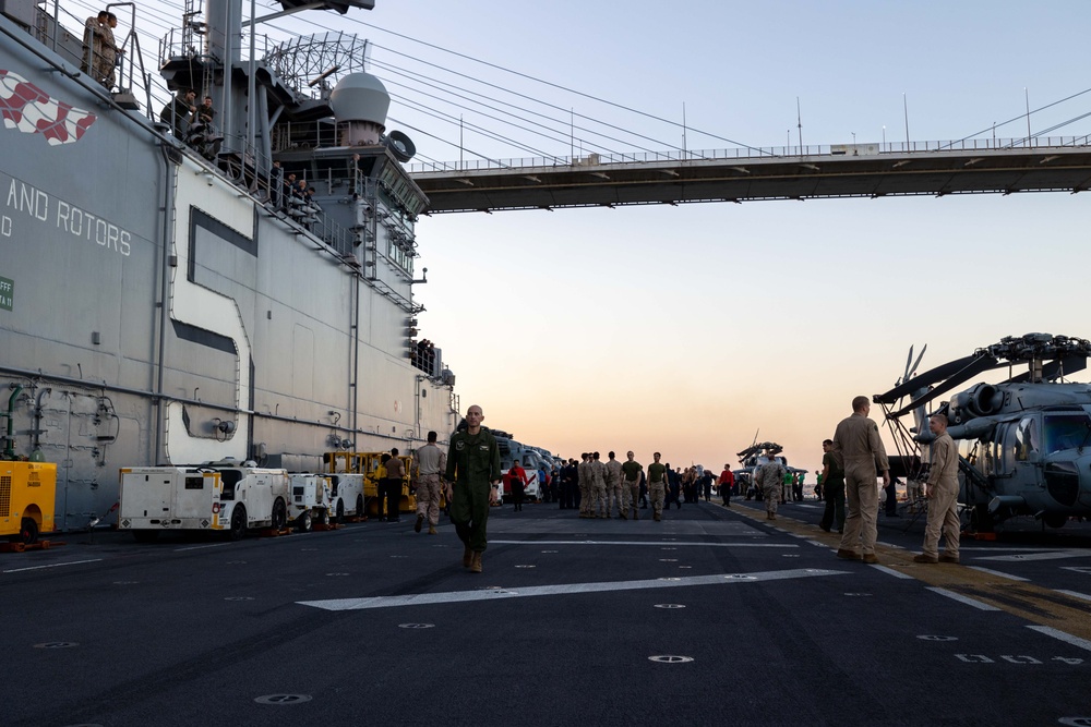 USS Bataan transits the Suez Canal