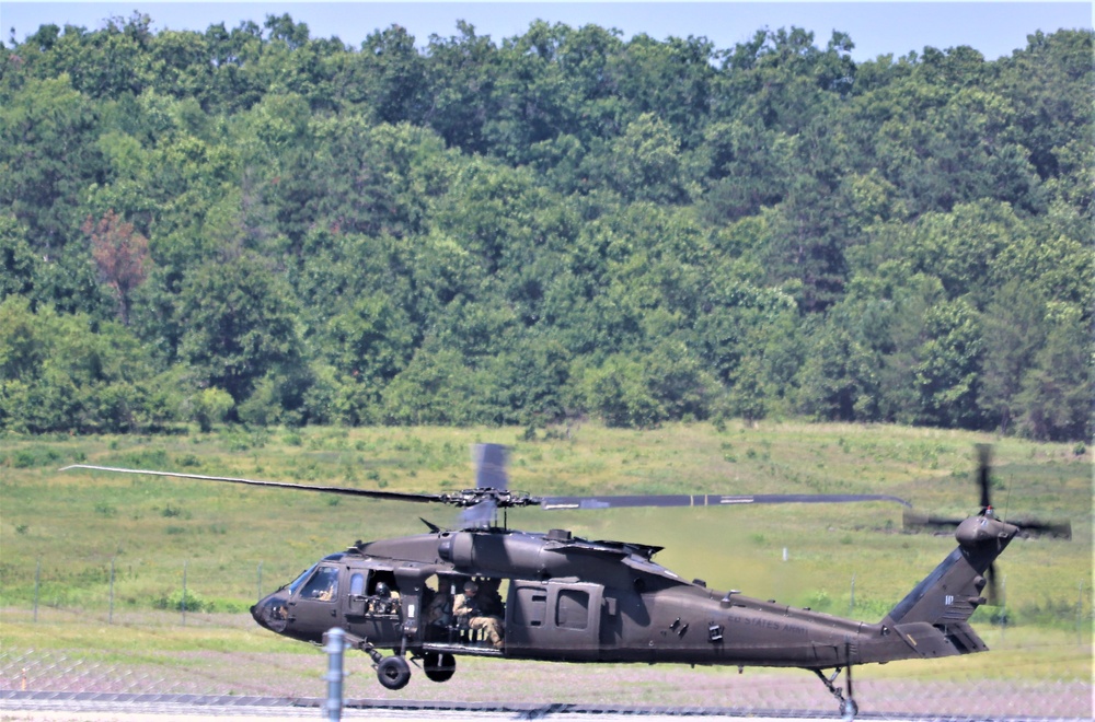 Wisconsin National Guard's 1st Battalion, 147th Aviation Regiment supports airshow 'dress rehearsal' event at Fort McCoy