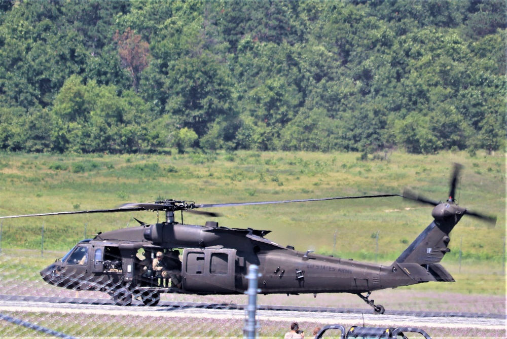 Wisconsin National Guard's 1st Battalion, 147th Aviation Regiment supports airshow 'dress rehearsal' event at Fort McCoy