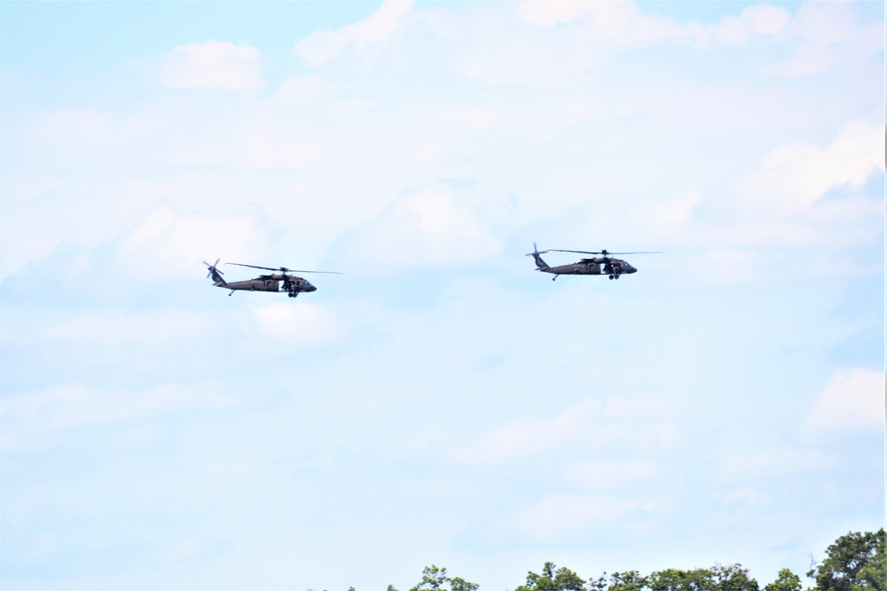 Wisconsin National Guard's 1st Battalion, 147th Aviation Regiment supports airshow 'dress rehearsal' event at Fort McCoy