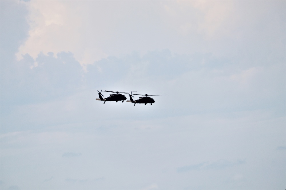 Wisconsin National Guard's 1st Battalion, 147th Aviation Regiment supports airshow 'dress rehearsal' event at Fort McCoy