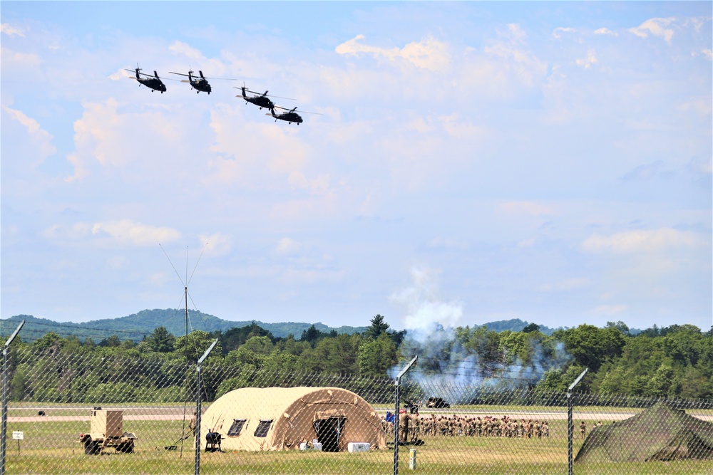 Wisconsin National Guard's 1st Battalion, 147th Aviation Regiment supports airshow 'dress rehearsal' event at Fort McCoy