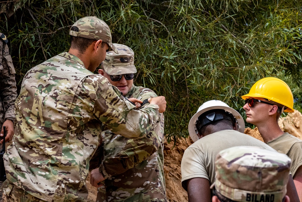 Wyoming Army National Guard engineers join forces with Tunisian engineers in engagement