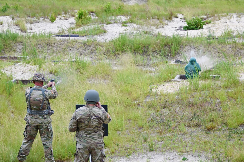 Fort Dix – Range 06A 304 CA BDE TABLE VI PISTOL QUAL DAY FIRE STAGE 1. 4th AUGUST 2023