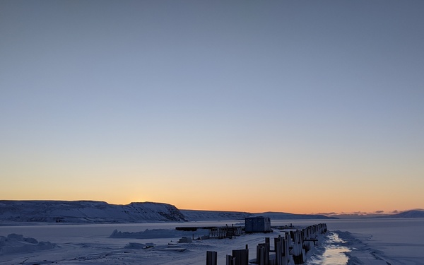 Arctic landscape near Pituffik Space Base, Greenland