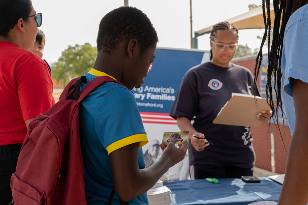 Laughlin hosts Operation Homefront free school supply handout