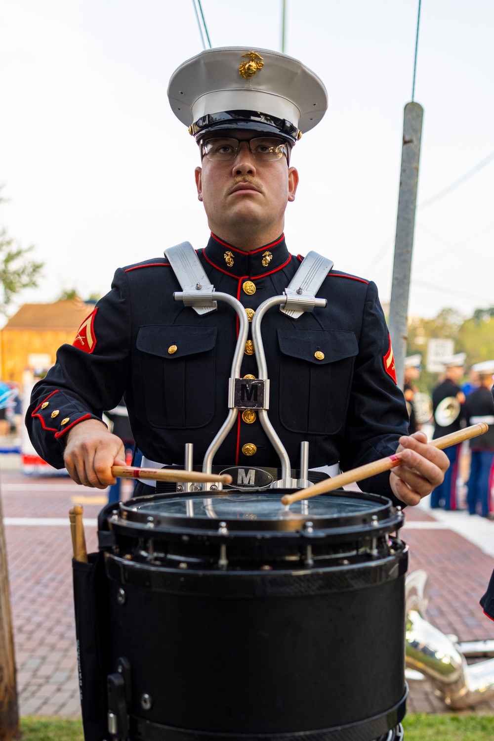 2nd Marine Aircraft Wing Band performs at the Pro Football Hall of Fame Enshrinement Festival Canton Repository Grand Parade