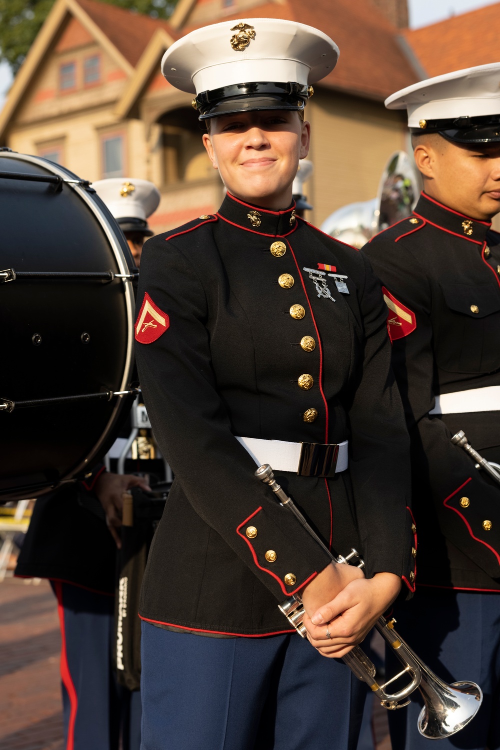 2nd Marine Aircraft Wing Band performs at the Pro Football Hall of Fame Enshrinement Festival Canton Repository Grand Parade