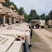 205th Medical Company Ground Ambulance set up a tent during Northern Strike.