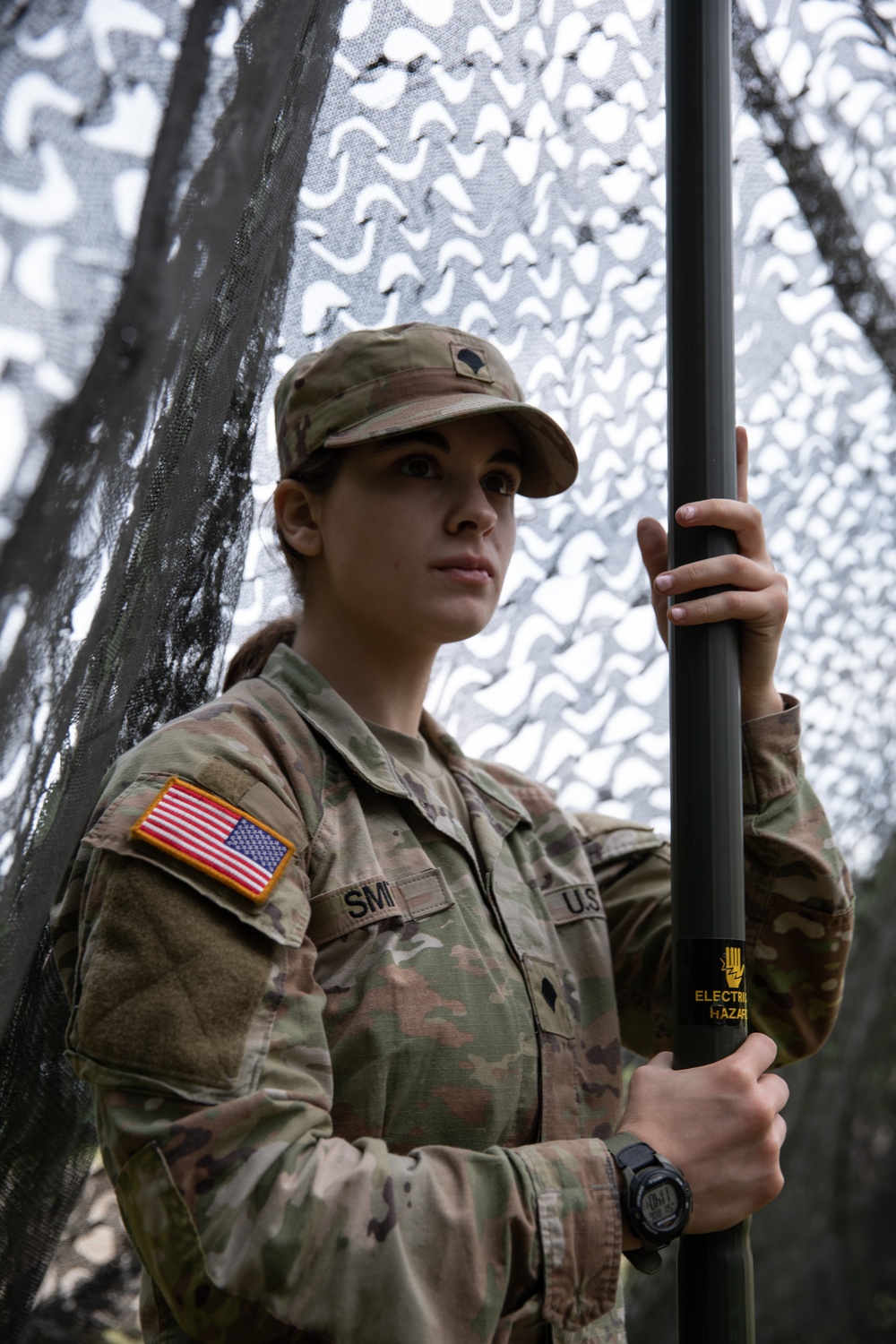 205th Medical Company Ground Ambulance set up a tent during Northern Strike.