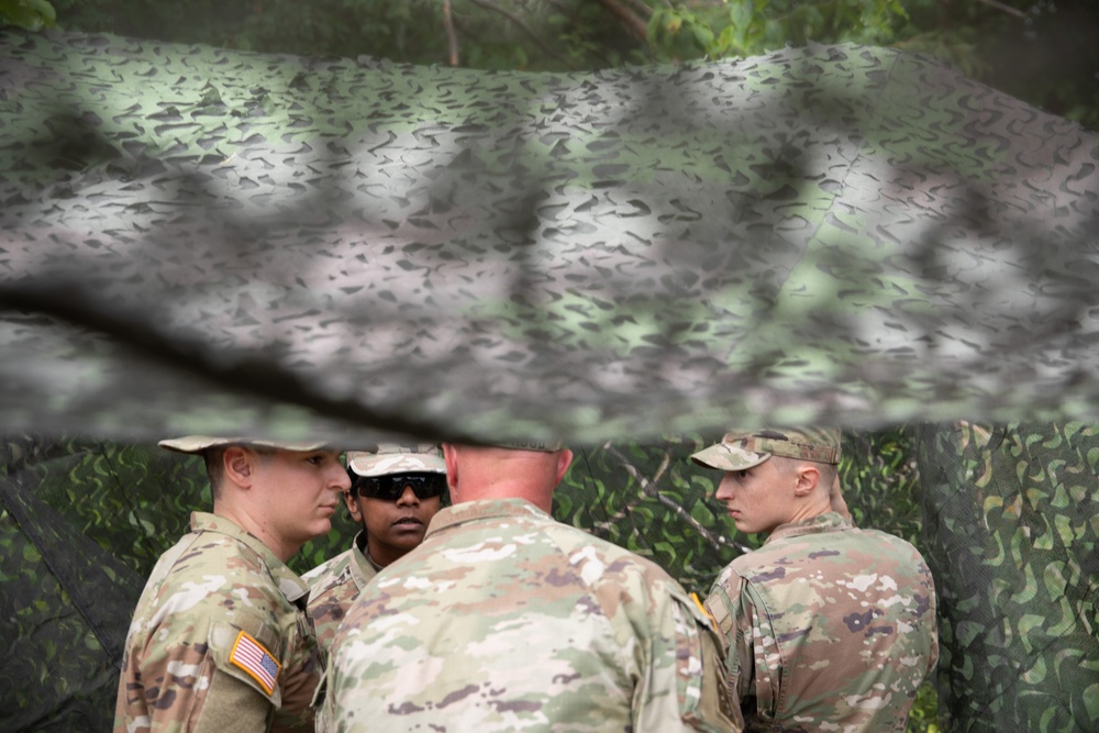 205th Medical Company Ground Ambulance set up a tent during Northern Strike.