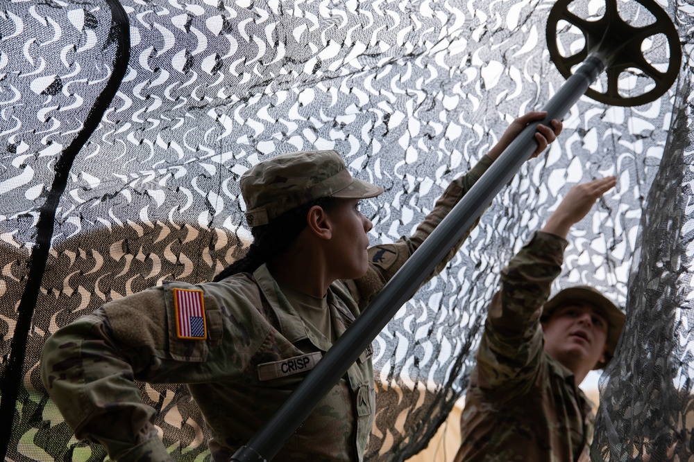 205th Medical Company Ground Ambulance set up a tent during Northern Strike.