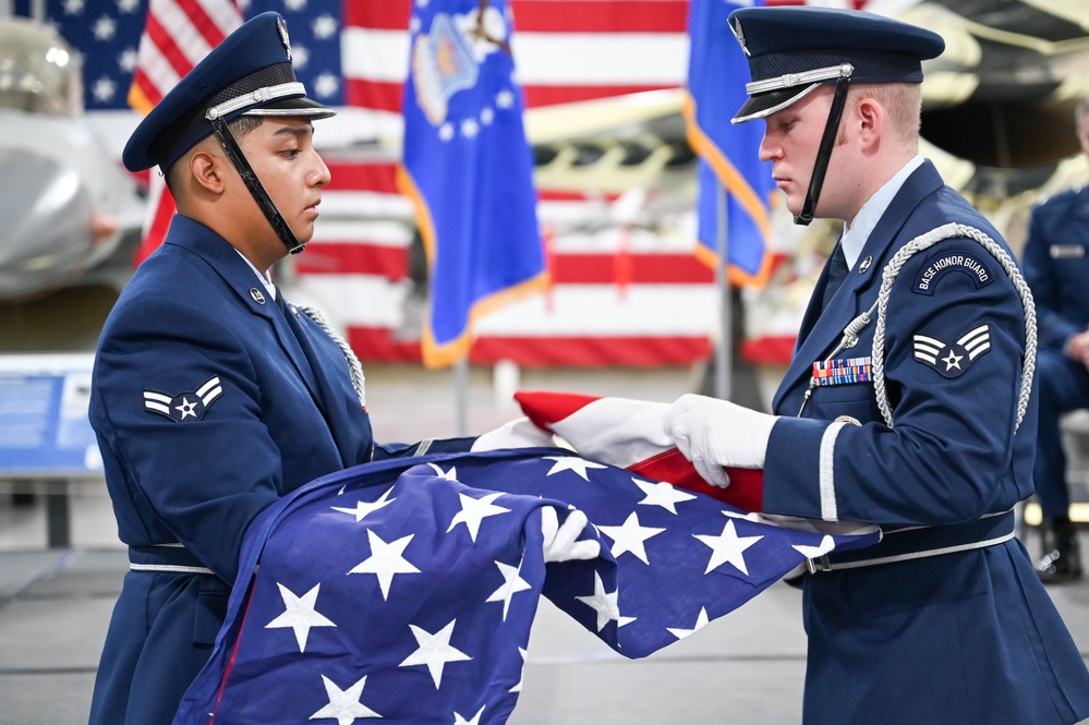 Flag 2024 folding ceremony