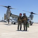 3rd MAW Commanding General flies an MV-22B Osprey