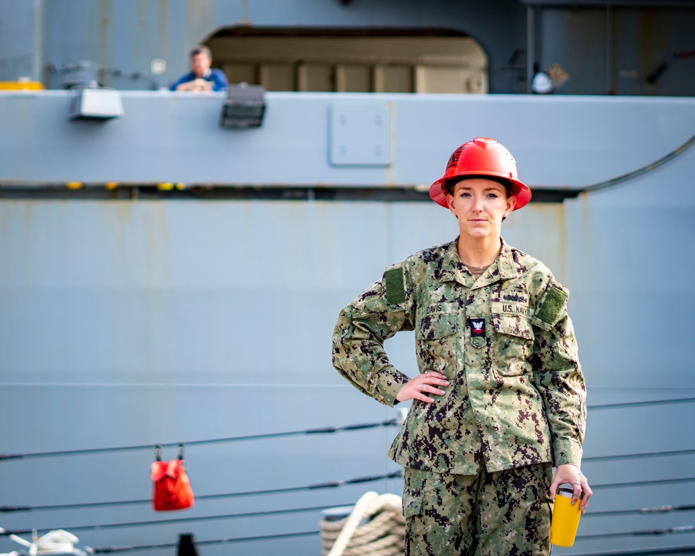 USS Porter Conducts VLS Rearm Event with USNS William Mclean