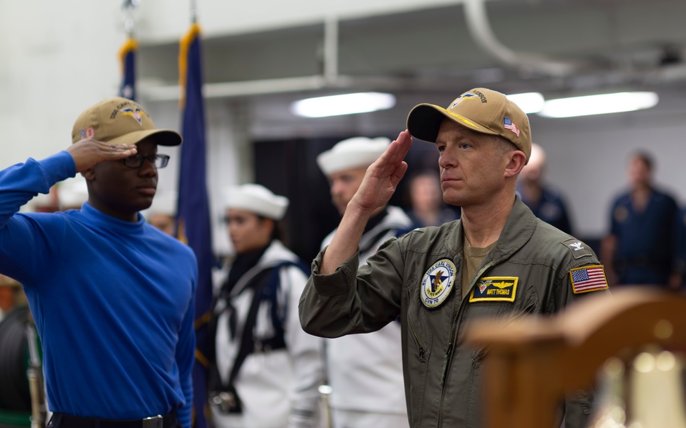 USS Carl Vinson Holds Change of Command