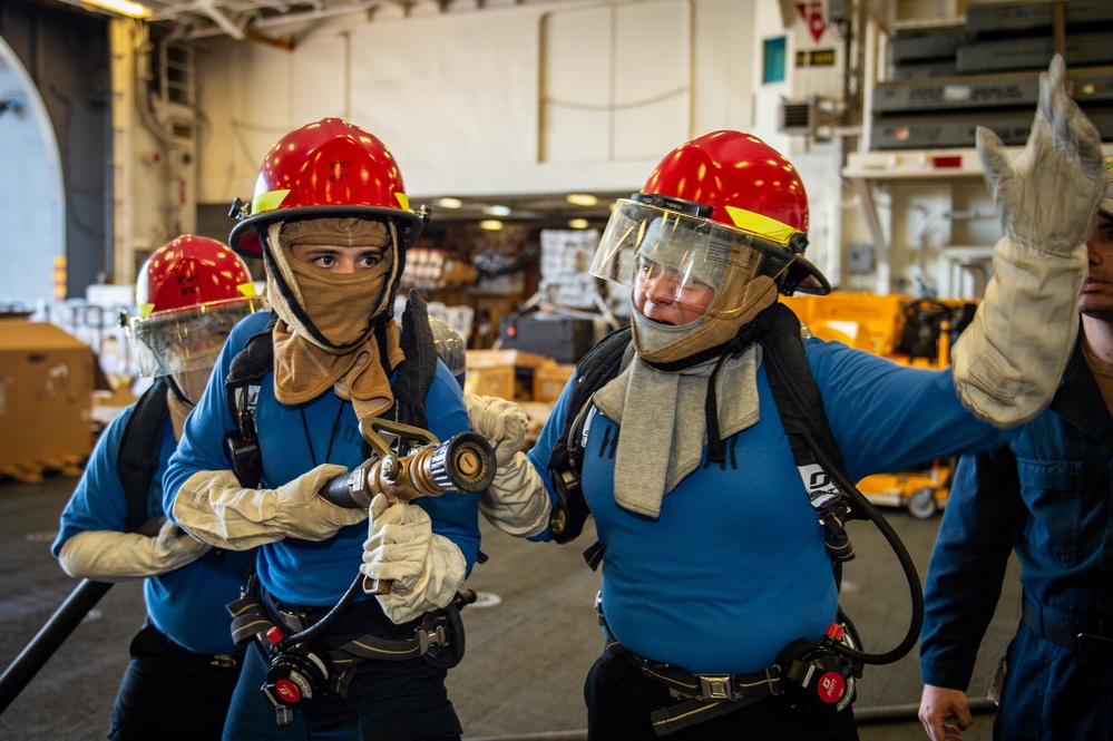 Boxer Air Department Conducts Fire Drill