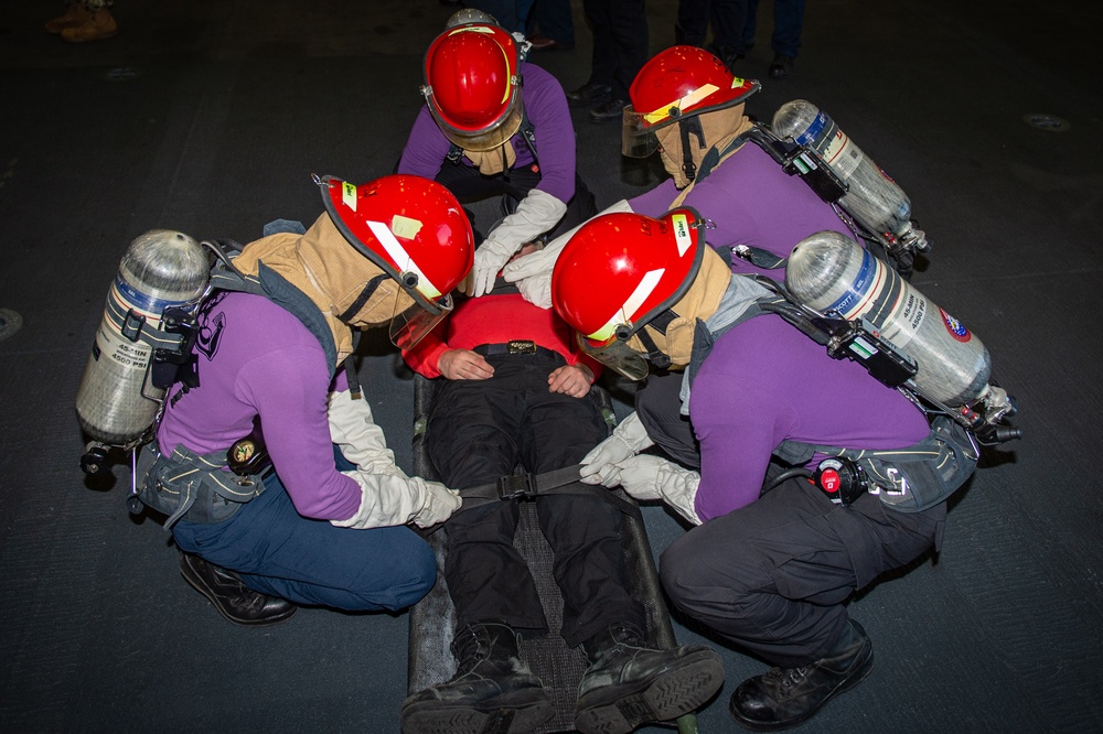 Boxer Air Department Conducts Fire Drill