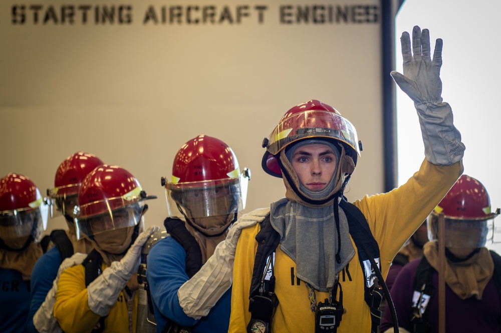 Boxer Air Department Conducts Fire Drill