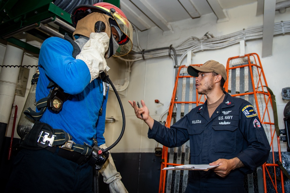 Boxer Air Department Conducts Fire Drill