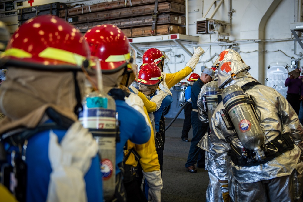 Boxer Air Department Conducts Fire Drill