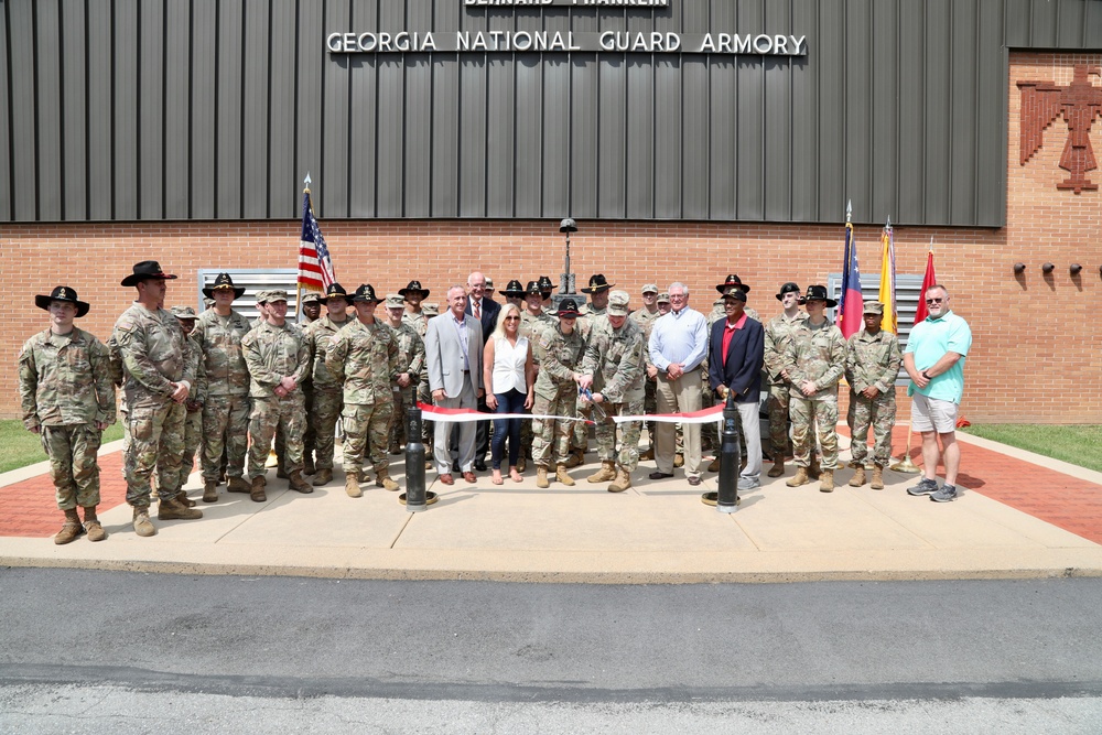 Georgia Guard Cavalry Soldiers Welcome New Leaders and Upgraded Armory