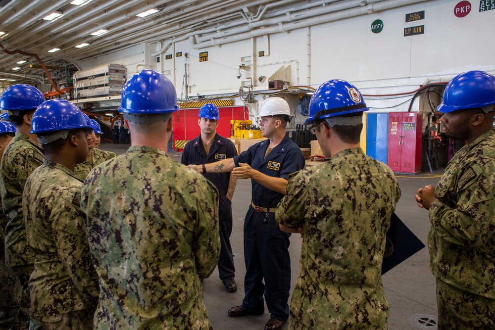 USS Tripoli Maintenance period