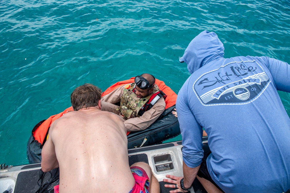 Rescue triad spreads their wings