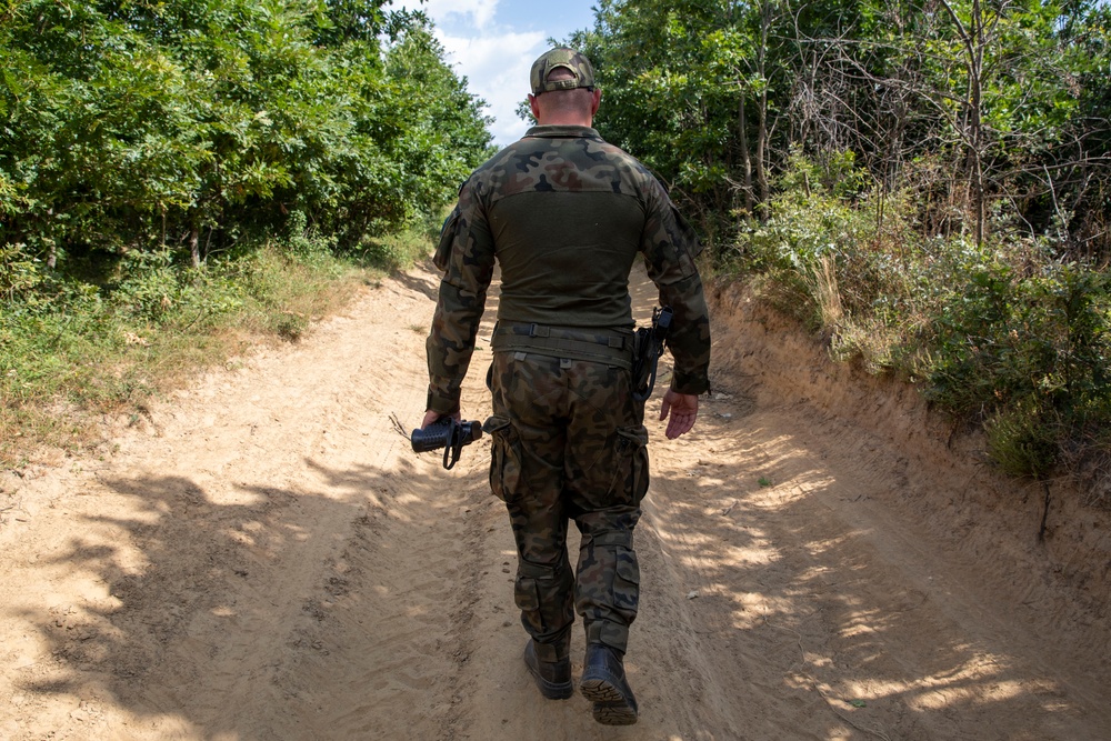 Patrol with Polish Soldiers