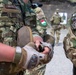 Hungarian soldiers practice firing at pistol range