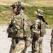 Hungarian soldiers practice firing at pistol range