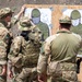 Hungarian soldiers practice firing at pistol range