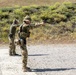 Hungarian soldiers practice firing at pistol range