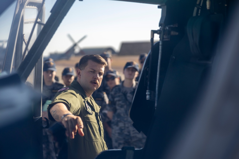 Royal Australian Navy Sailors tour the MRF-D MAGTF