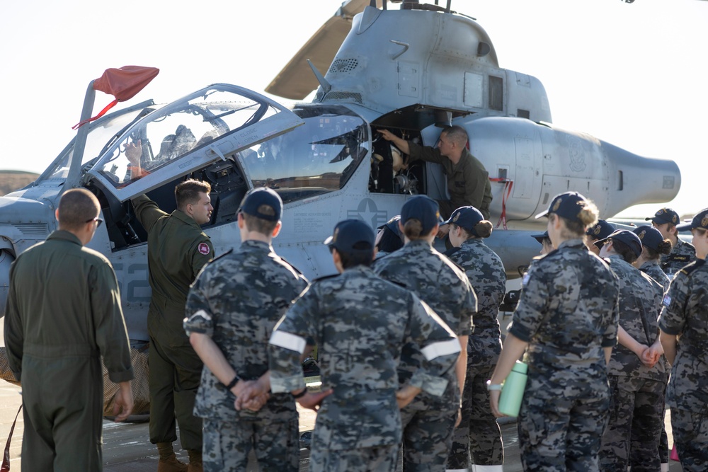 Royal Australian Navy Sailors tour the MRF-D MAGTF