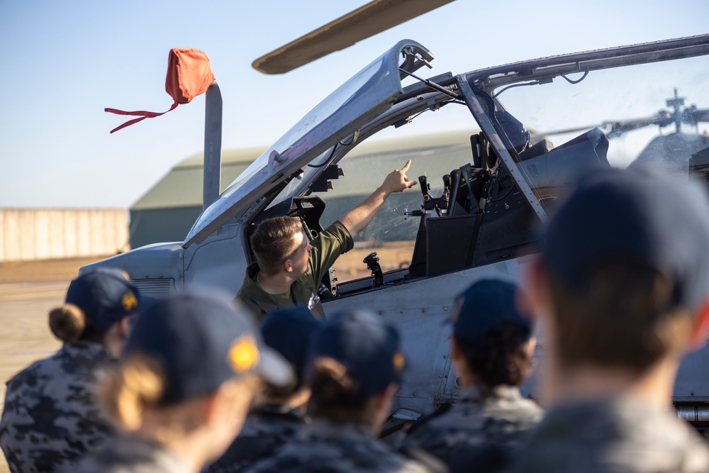 Royal Australian Navy Sailors tour the MRF-D MAGTF